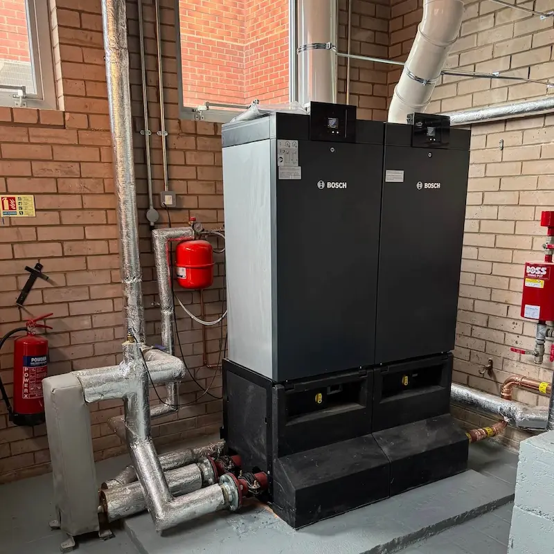 Worcester Bosch commercial boiler installation in Lincolnshire